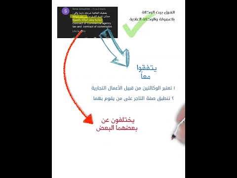 الفرق بين الوكالة بالعمولة والوكالة التجارية