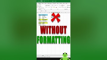 Paste Without Formatting! #shorts #excel # #tutorial #tips