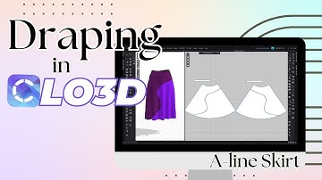 Draping a flared skirt in clo3d Step-by-Step - Learn Digital Draping!