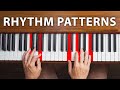 5 levels of rhythm patterns for piano chords