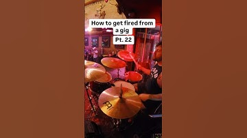 How to get fired from a gig Pt. 22 #drums #drummer#band #live #fail #prank ￼