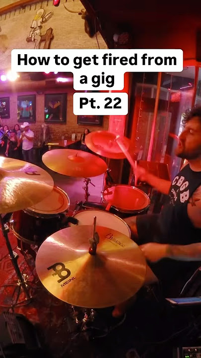 How to get fired from a gig Pt. 22 #drums #drummer#band #live #fail #prank ￼