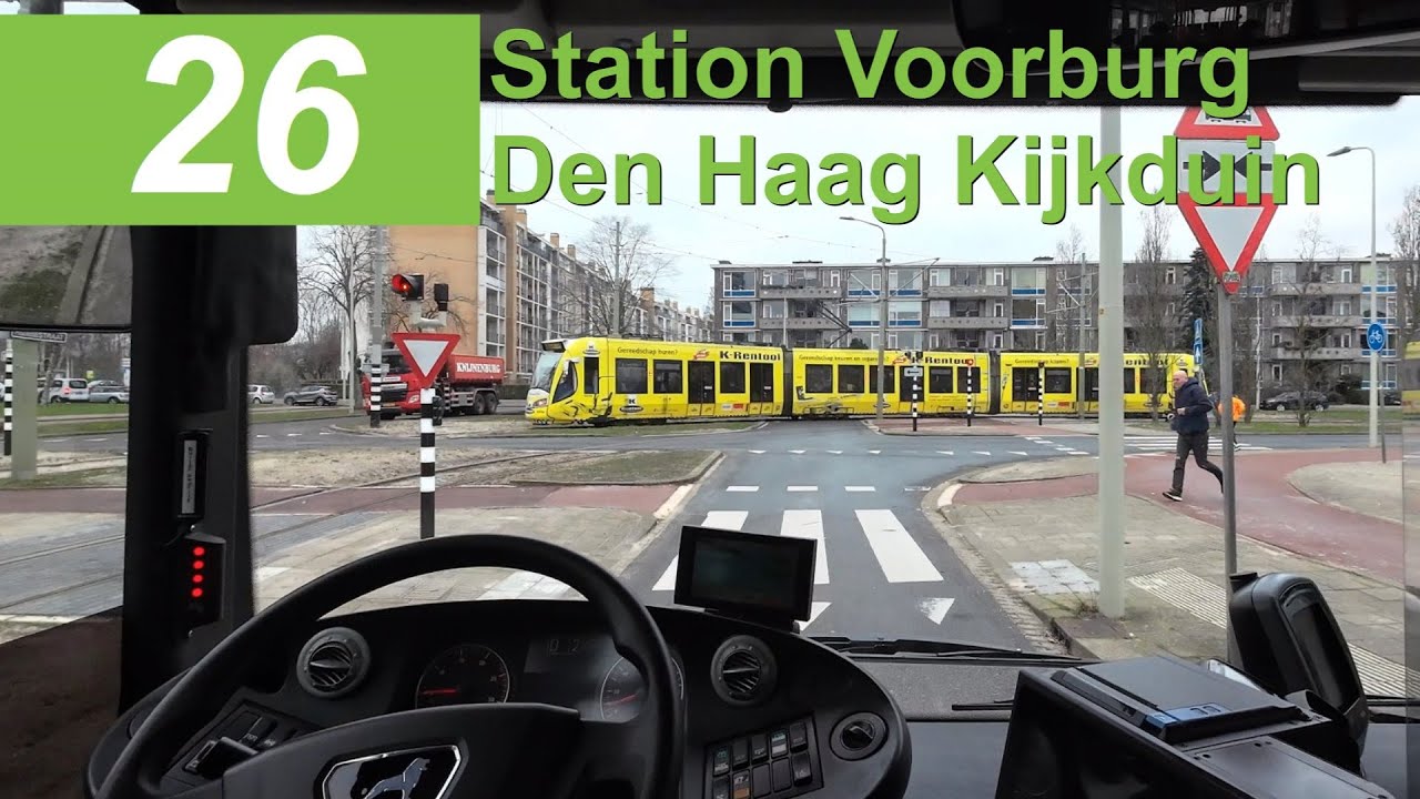Busdriver's POV | HTM lijn 26: Station Voorburg - Den Haag Kijkduin | Omleiding | HTM 1089 | 2024