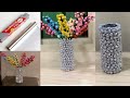 DIY - Foil paper Flower Vase | ALUMINIUM FOIL CRAFT IDEA | Best out of waste|Craft Ideas| Home Decor