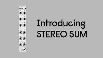 Introducing STEREO SUM - ALM038