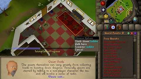 Oldschool Runescape any % tutorial island speedrun