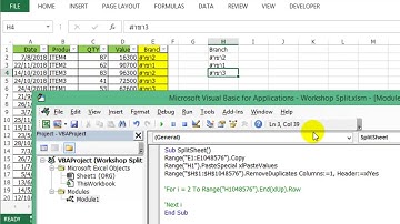 [Excel Fever]แยกข้อมูลเป็นชีตใหม่