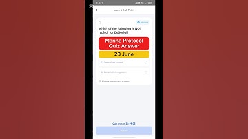 Marina Protocol Quiz Answer - 23 June | Marina Protocol Today Answer | Free Crypto 2025 | #Shorts
