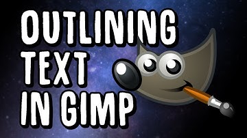 How to Outline Text in Gimp