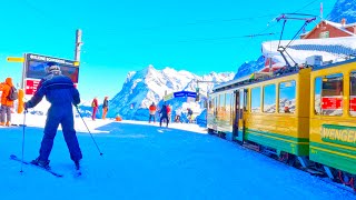 🇨🇭Kleine Scheidegg Switzerland _ Ski Paradies In Swiss Mountain 🏔2061 m above sea level !