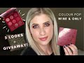 NEW ColourPop WINE & ONLY Palette // 3 LOOKS + Swatches