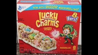 Lucky Charms Treats Marshmallow Bars Review