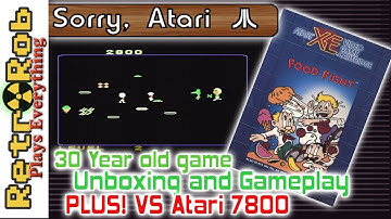 Sorry Atari #37: Atari XEGS Food Fight Unboxing and Gameplay Plus VS Atari 7800