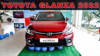 TOYOTA GLANZA 2022 | Model V Manual Transmission | Sporty Red Color Detailed Review
