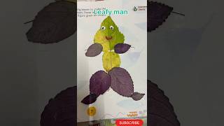🍃 Leaf Man | Amazing Leaf Art Tutorial|Creative Leaf Craft|#trending #leafman #leaflove #leafpatter