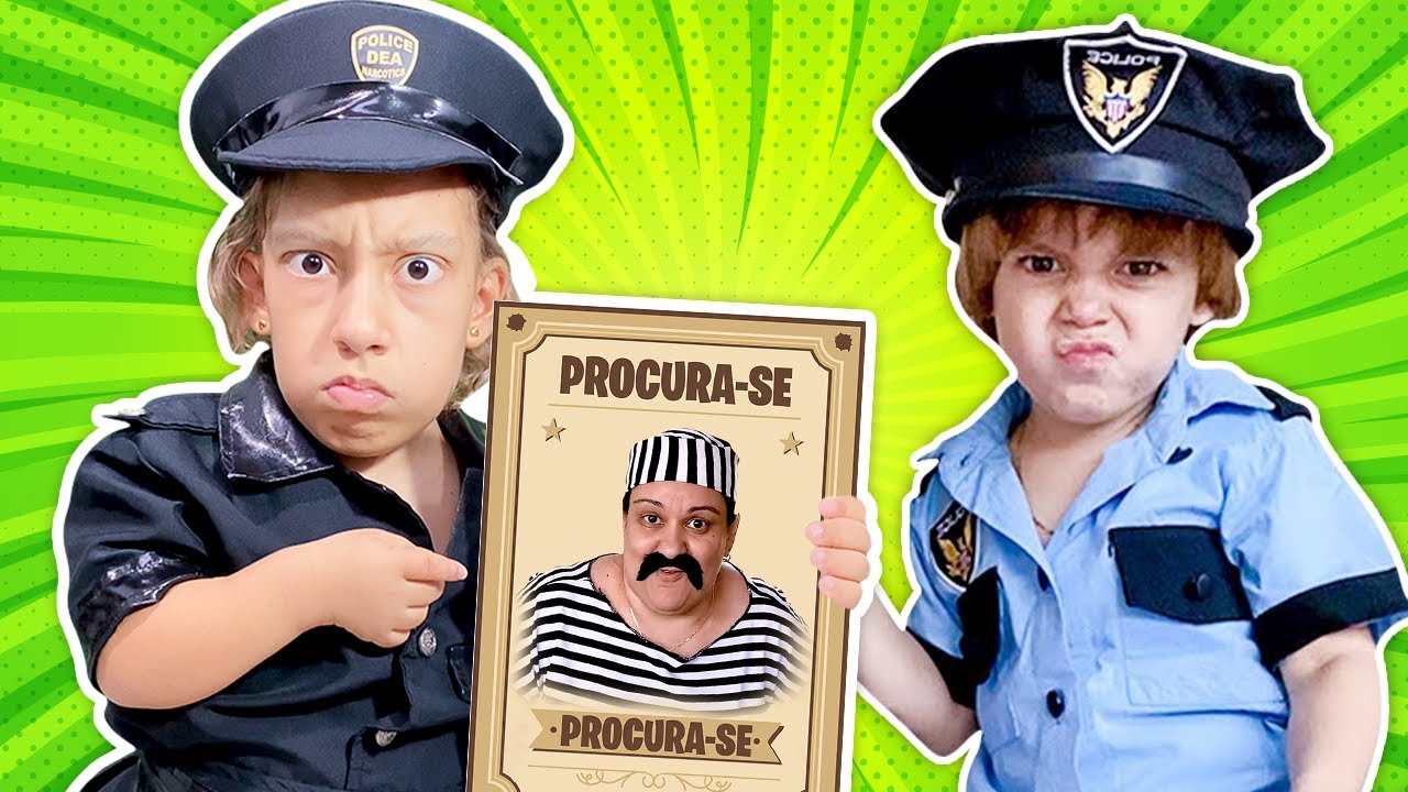 Maria Clara pretends to be a COP (New Collection of Stories for Kids) – MC  Divertida 