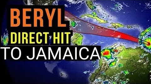 Jamaica Now under hurricane 🌀 watch as berly m0ves closer to Jamaica 🇯🇲
