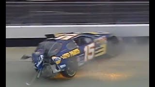 Michael Waltrip qualifying crash compilation