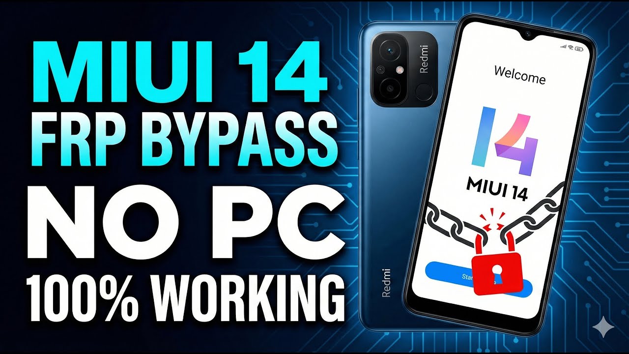 ✅ XIOAMI/REDMI/POCO MIUI 14 FRP UNLOCK/GMAIL LOCK REMOVE WITHOUT PC। 100% WORKING METHOD 2026