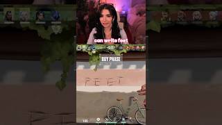 Best part of having a karambit in Valorant… writing feet on the walls #valorant #shorts #streamer