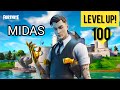 I finally unlocked MIDAS and got to LEVEL 100! | FORTNITE