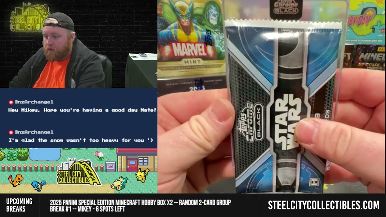 *LIVE BREAK SPECIAL* 2023 Topps Star Wars Chrome Black Hobby Box #92 -- Mikey