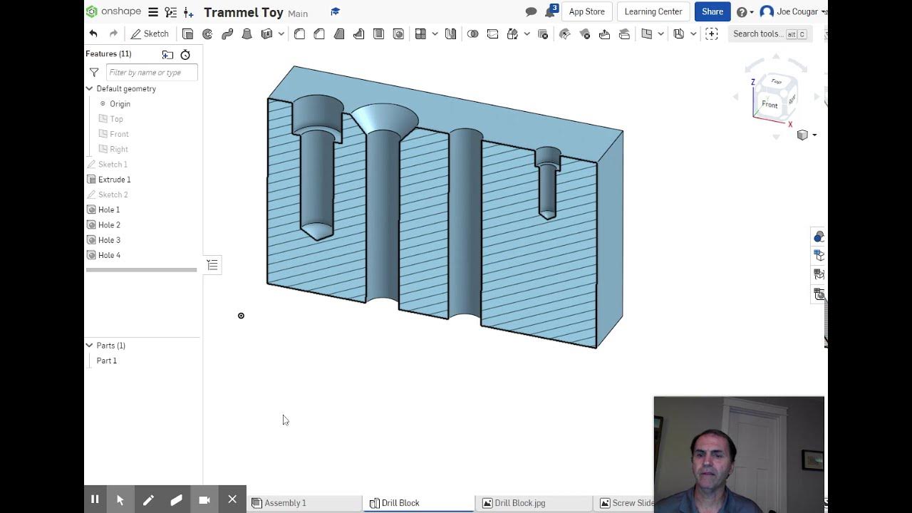 Onshape Drill Block YouTube