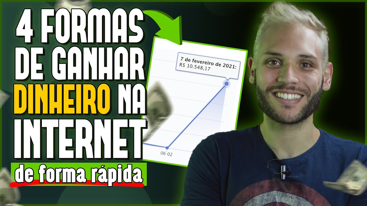 4 FORMAS DE GANHAR DINHEIRO NA INTERNET! (COMPROVADAS e que QUALQUER UM pode fazer)