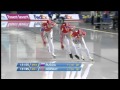 World Cup Speed Skating. Calgary. 10 11 2013  Team pursuit  Woman  Russia - Norway