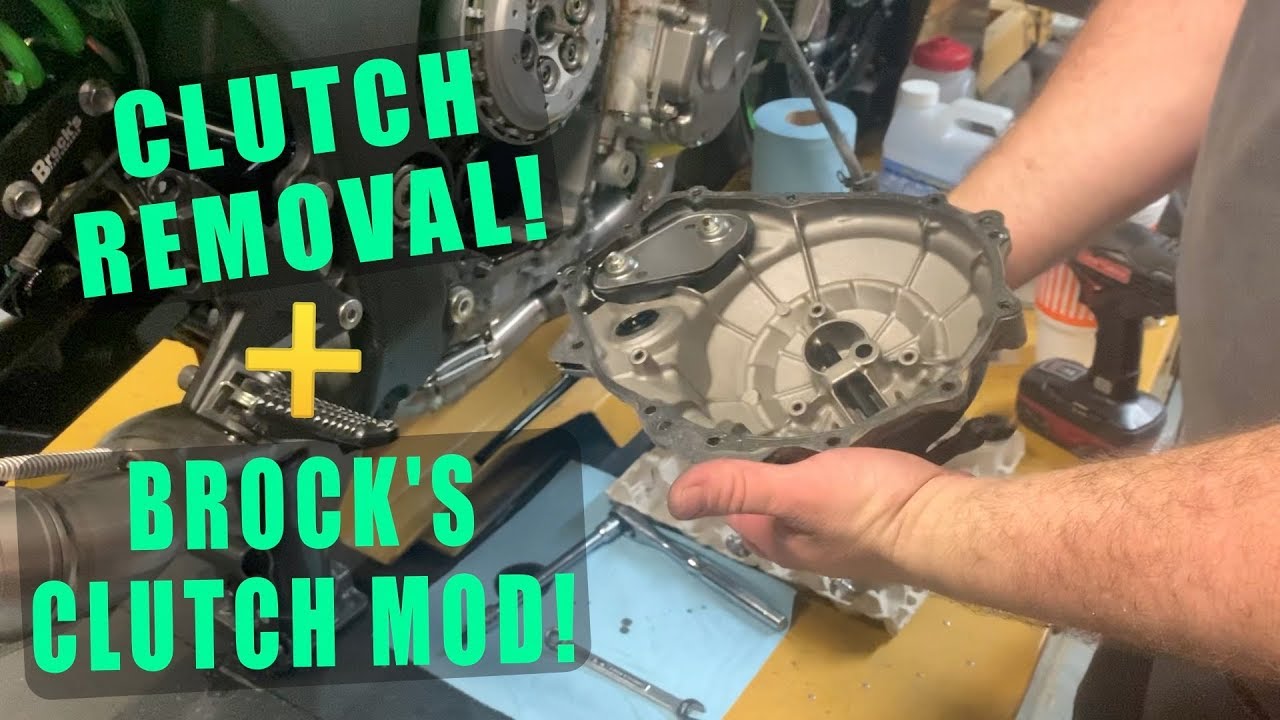 kawasakiKSR110クラッチ無し ZX10R CLUTCH REMOVAL & Brock's CLUTCH MOD INSTALL 2011-2019 How To