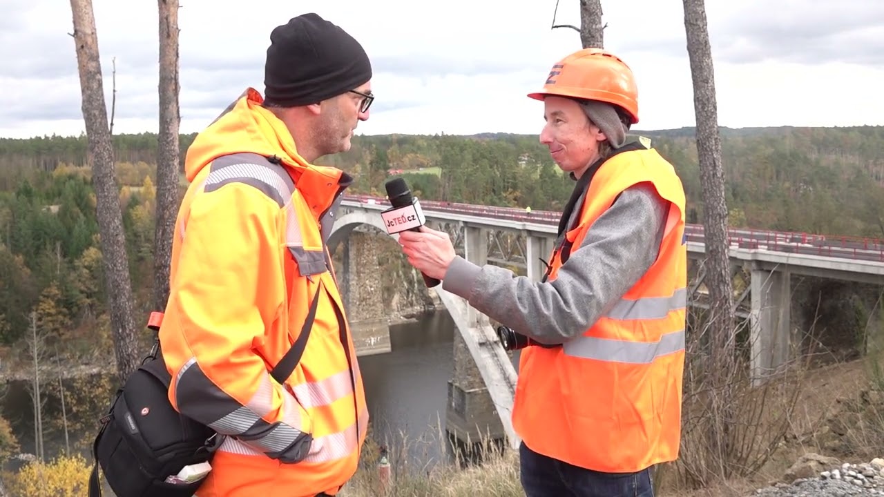 JcTED.cz v terénu: Zatěžkávací zkoušky most Červená nad Vltavou