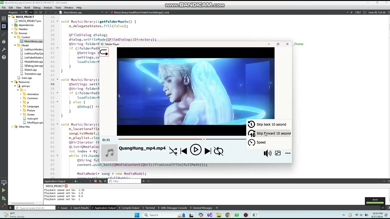 QT Media Player | Advanced Desktop Media Player | C++ , Qt Designer