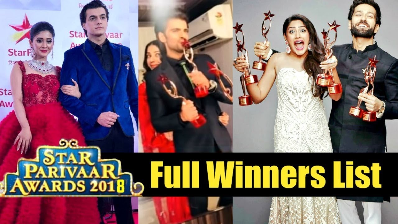Star Parivaar Awards 2018 Winners List Divyanka Tripathi, Shivangi