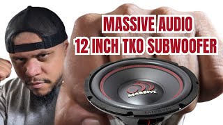 Bench testing massive audio 12 inch tko subwoofer /check description