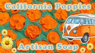 The 60's are back! shag carpet! hippies! bee hive hairdos! big groovy
vibes! it's all here for this soap! i really ought to make more
60s-70s inspired soaps....