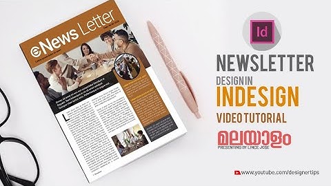 How to Create Newsletter in InDesign CS6  l  മലയാളം