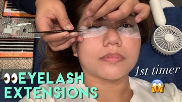 FIRST time to try Eyelash Extensions (Before and After)  | Erika