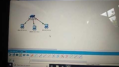 Tugas TIK V (membuat jaringan LAN jenis client server dengan kabel utp model stright apk packet trac