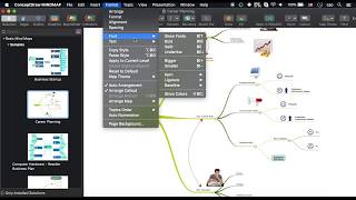 How to strikethrough text in ConceptDraw MINDMAP's Topics  on macOS