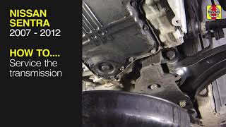 How to service the auto transmission on a Nissan Sentra 2007 to 2012
