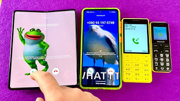 Z FOLD 3 vs Samsung Galaxy a52s vs BQ Only Yellow vs Maxcom mm11 incoming calls and outgoing calls