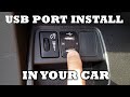 How to Install a USB Charging Port in your Car