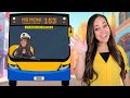 Wheels on the bus  nursery rhymes  kids songs  talking toddler with ms moni