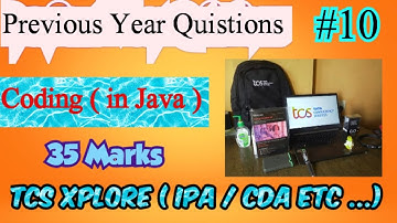 TCS Xplore 2023 - Hands on practice problem IPA (previous year) Problem 10 #tcs #tcsdigital #tcsion
