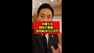 弁護士の給料を暴露！初任給は〇〇万円！？#shorts