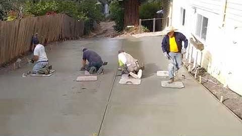 Veterans concrete,...control/construction joints/finishing progress