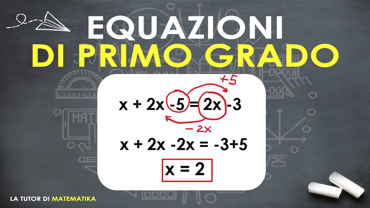 Equazioni di primo grado || esercizi svolti - YouTube