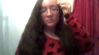 Combing My Long Curly Hair With A Wooden Comb Asmr