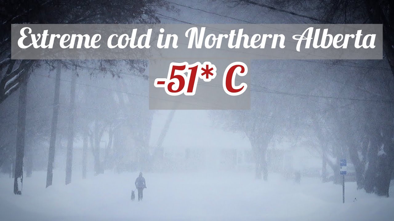 Extreme cold warning in Northern Alberta Canada Manning Alberta