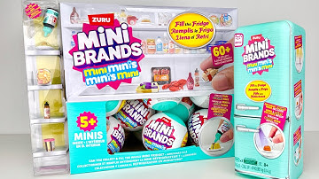 NEW! FULL CASE Mini Brands Fill The Mini Fridge ASMR Unboxing Oddly Satisfying Relaxing Sounds